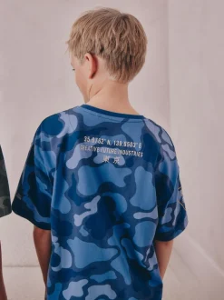 Bleu/Vert camouflage - Pyjama court 3 Pack (3-16ans)