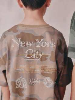 Bleu/Vert camouflage - Pyjama court 3 Pack (3-16ans)