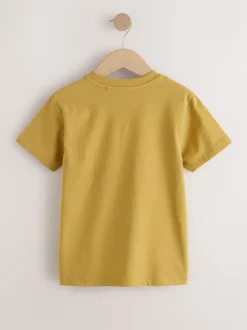 Bleu/Vert/Jaune - T-shirts à manches courtes à imprimé graphique coupe standard Lot de 3 (3à16ans)