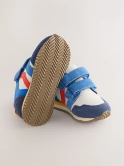 Bloc de couleur - Baskets à deux lanières à fermeture tactile