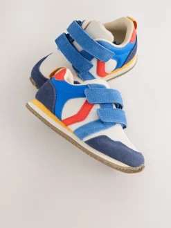 Bloc de couleur - Baskets à deux lanières à fermeture tactile