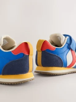 Bloc de couleur - Baskets à deux lanières à fermeture tactile