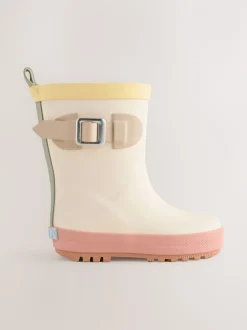 Bloc de couleur neutre - Bottes en caoutchouc à boucle