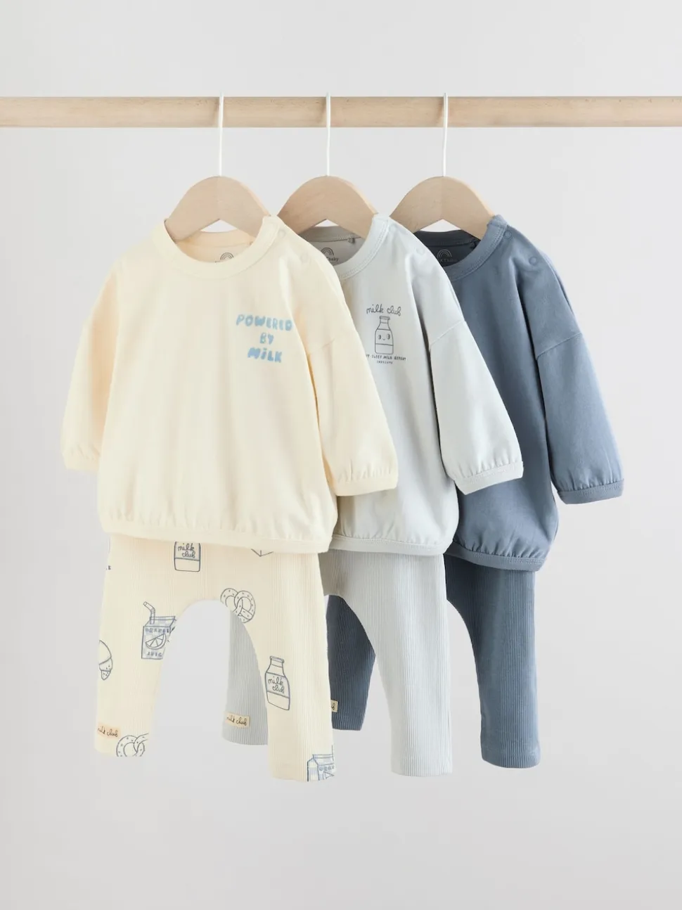 Blue Milk Club - Hauts et Leggings 6 pièces bébé (0mois-3ans)