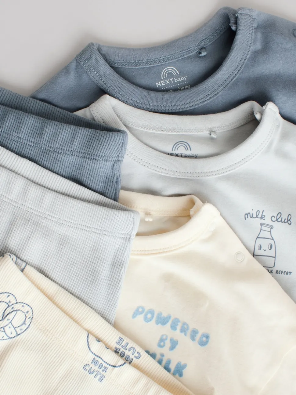 Blue Milk Club - Hauts et Leggings 6 pièces bébé (0mois-3ans)