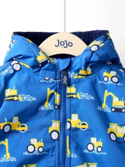 Blue Transport - Veste JoJo Maman Bébé réversible doublée de polaire