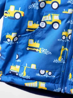 Blue Transport - Veste JoJo Maman Bébé réversible doublée de polaire