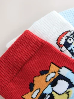 Bluey - Lot de 3 chaussettes de Noël en coton Character