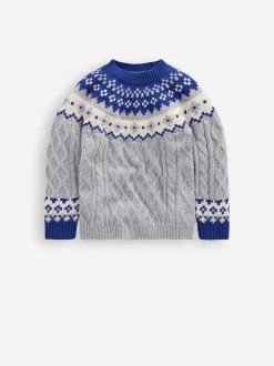 Boden Pull à torsade à motif Fair Isle