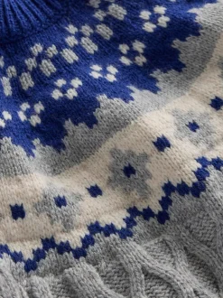 Boden Pull à torsade à motif Fair Isle