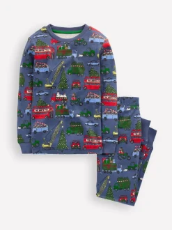 Boden Pyjama Snug Cars de Noël glow dans le noir