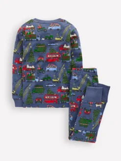 Boden Pyjama Snug Cars de Noël glow dans le noir