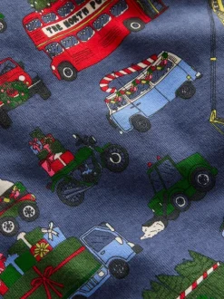 Boden Pyjama Snug Cars de Noël glow dans le noir