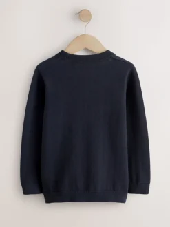 Bonhomme de neige de football Bleu bleu marine - Pull de Noël (3-16 ans)