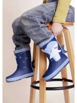 Bottes de pluie imperméables ToeZone Bleu requin pour GARÇON