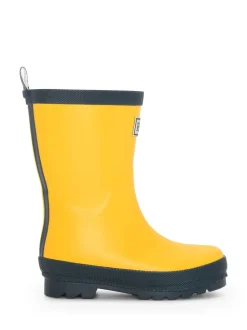 Bottes de pluie Jaune et bleu marine mates
