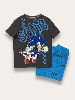 Brand Threads 100% coton Sonic The Hedgehog Short Pyjama