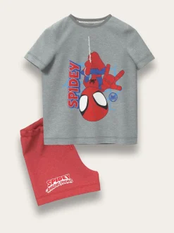 Brand Threads Spidey and Son Amazing Friends Ensemble 100% coton et short