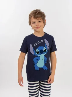 Brands In Boys Disney Pyjama Lilo et Stitch Pose rayures 100% coton