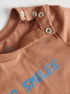 Brown/Marine - Ensemble 3 pièces bébé veste-chemise et pantalons (0mois-2ans)