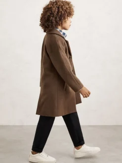 Brun clair - Pardessus Reiss Wallace en laine mélangée à manches raglan