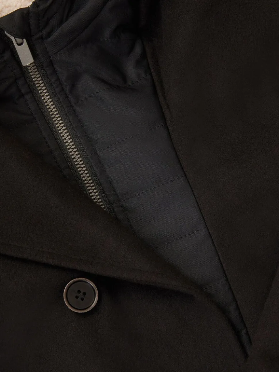 Caban à capuche Monsoon zippé