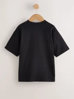 Camion monstre noir/orange - T-shirt graphique Manches courtes Relaxed Fit (3-16yrs)