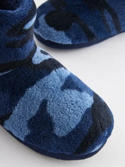 Camo bleu - Bottes Slipper