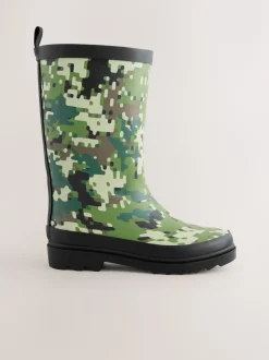 Camo vert - Bottes en caoutchouc