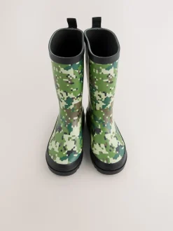Camo vert - Bottes en caoutchouc
