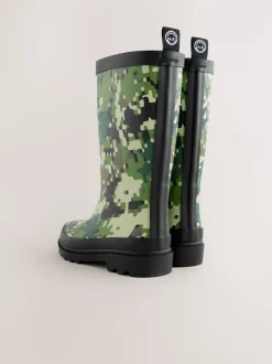 Camo vert - Bottes en caoutchouc