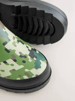 Camo vert - Bottes en caoutchouc