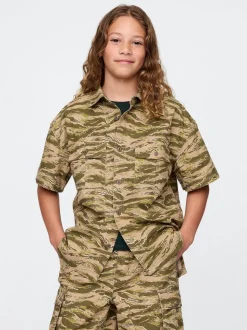 Camo vert - Chemise utilitaire Gap Ripstop (4-13ans)