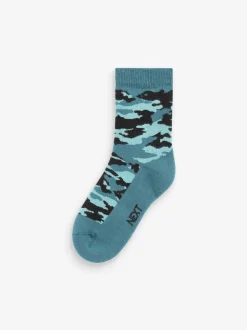 Camouflage - Chaussettes chaudes et thermiques en coton riche 5 Pack