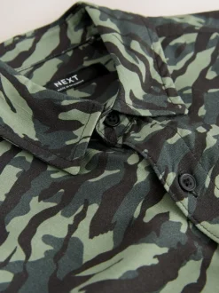Camouflage - Chemise imprimée Manches courtes (3-16ans)