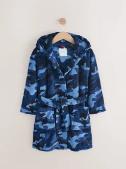 Camouflage bleu/bleu marine - Pyjama en laine polaire (1.5-16ans)
