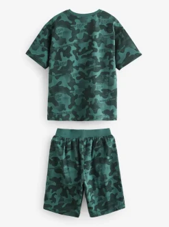 Camouflage bleu/gris/vert - Pyjama court 3 Pack (3-16ans)