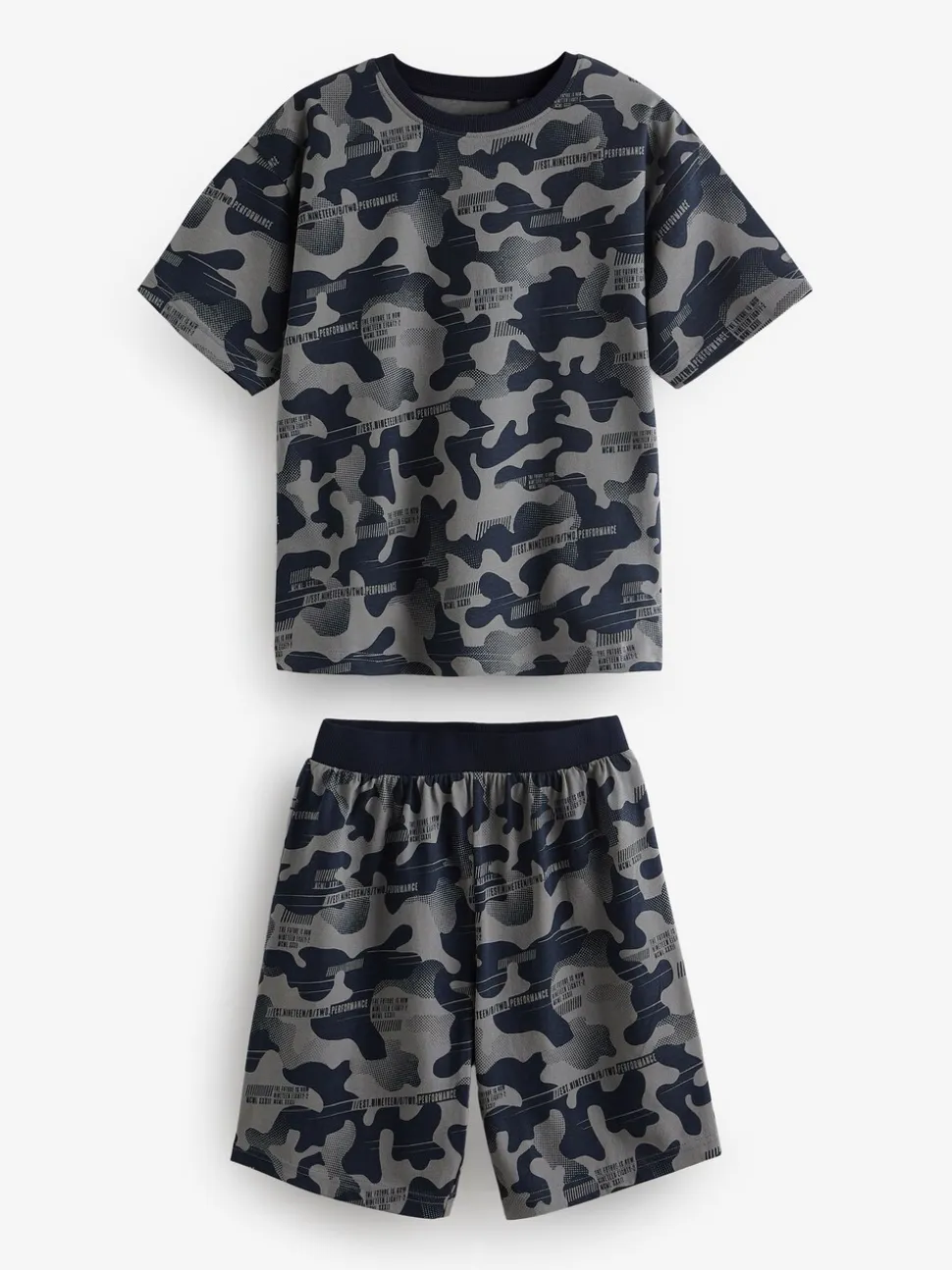 Camouflage bleu/gris/vert - Pyjama court 3 Pack (3-16ans)