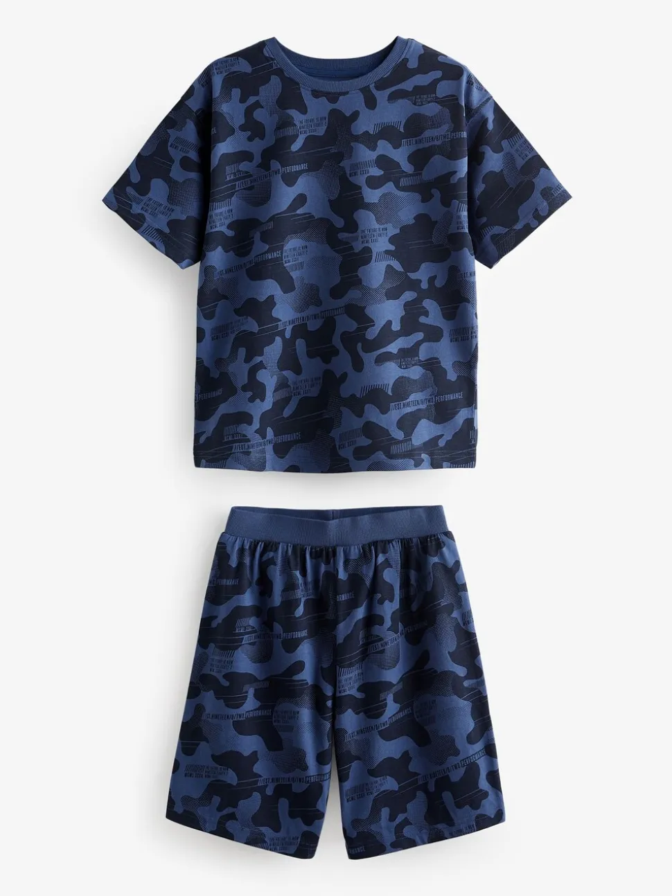 Camouflage bleu/gris/vert - Pyjama court 3 Pack (3-16ans)