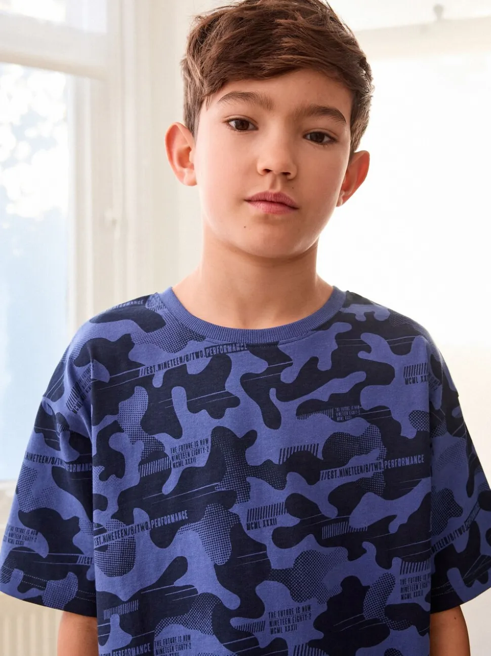 Camouflage bleu/gris/vert - Pyjama court 3 Pack (3-16ans)