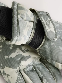 Camouflage vert - Gants de ski (3-16ans)