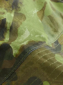 Camouflage/noir - 100% Coton Réversible Bucket Chapeaux (1-16ans)