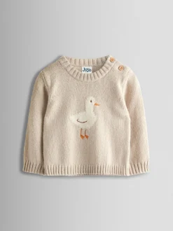 Canard gris - Ensemble haut et bas JoJo Maman Bébé en maille