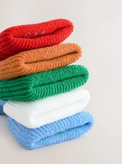 Caractère lumineux - Chaussettes à roulettes brodées 5 Lot (0mths-2yrs)