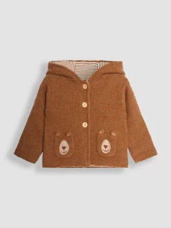 Cardigan à capuche JoJo Maman Bébé ours