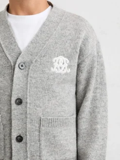 Cardigan décontracté en laine Blend avec Monogram Reiss Norris