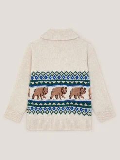 Cardigan Monsoon Bear Fair Isle
