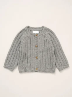Cardigan Rock-A-Bye Baby Boutique gris avec dos brodé