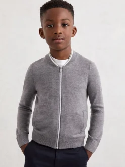 Cardigan zippé Reiss Clifford en laine