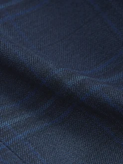 Carreaux bleu/bleu marine - Veste de costume (3-16ans)